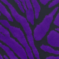 Zebra Long Pile Minky Fur PURPLE