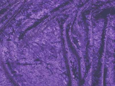 Crushed Panne Velour Velvet Grape Purple