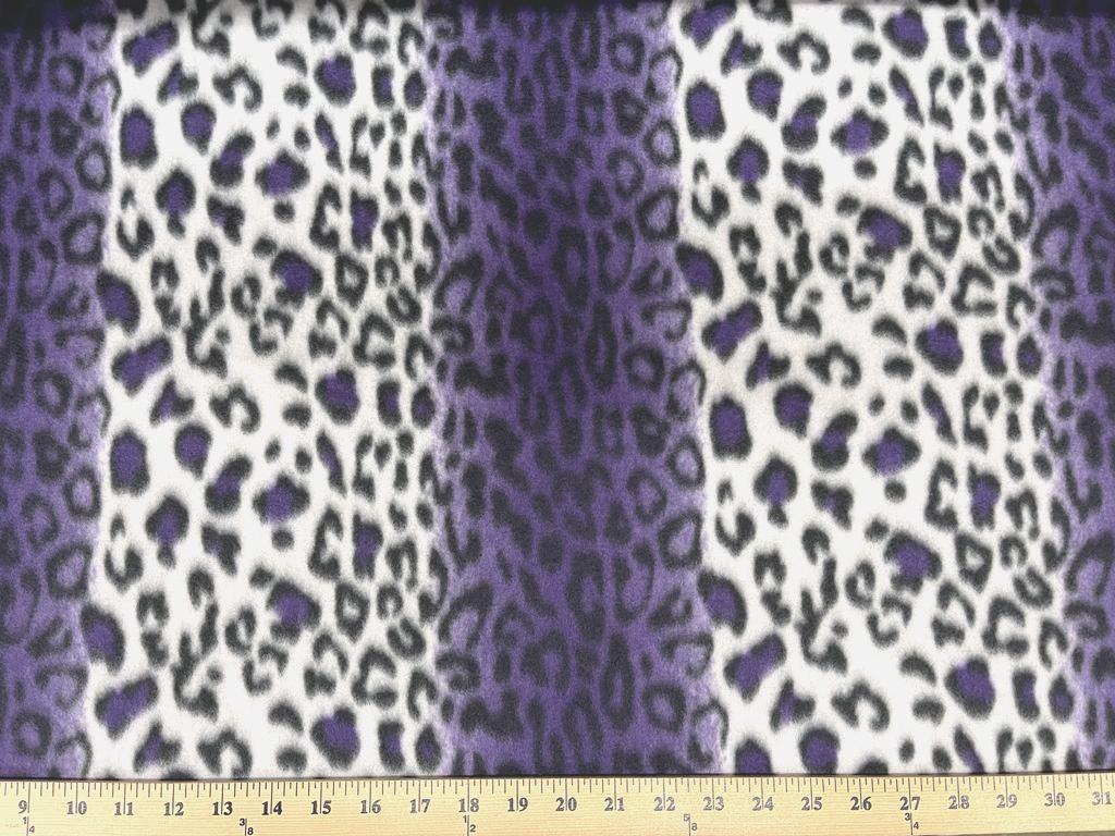 Purple Leopard Fleece 45