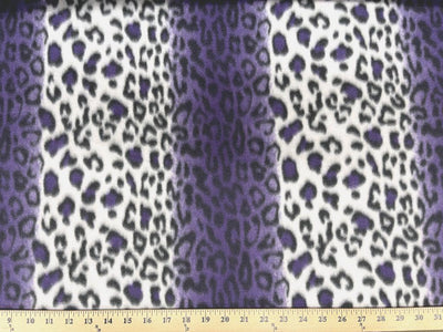 Purple Leopard Fleece 45