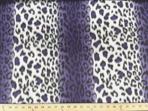 Purple Leopard Fleece 45