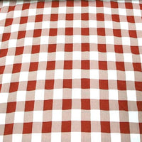 Poly Poplin Plaid DARK RED