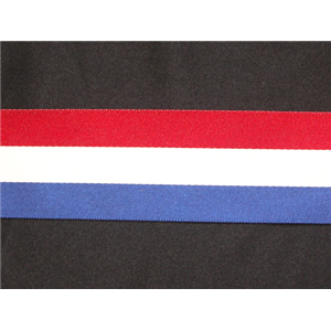 RWB Striped Ribbons 5/8" 7/8" 1 1/2" 3"