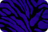 Zebra Long Pile Minky Fur ROYAL