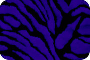 Zebra Long Pile Minky Fur ROYAL