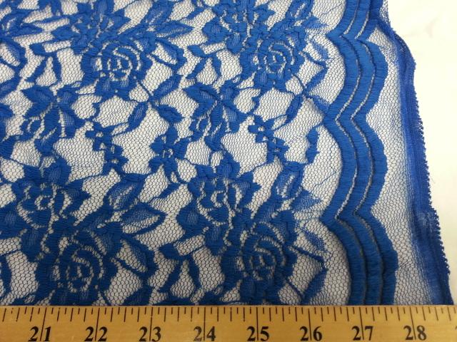 Jacquard Stretch Lace ROYAL BLUE