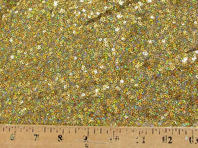 Embroidered Glitz Sequins GOLD