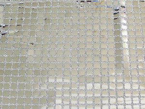 Square Sequins SILVER 50 YARD ROLL