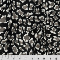 Soft Cuddle Fur LEOPARD BLACK SF-31