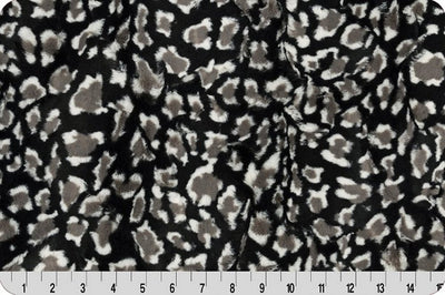 Soft Cuddle Fur LEOPARD BLACK SF-31