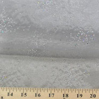 Sparkle Glitter Organza SILVER
