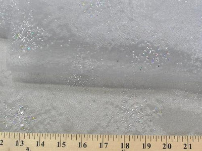 Sparkle Glitter Organza SILVER