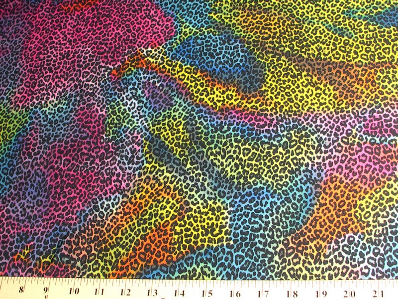 Rainbow Cheetah Spandex SP-28
