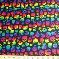 Rainbow Skulls Spandex SP-53