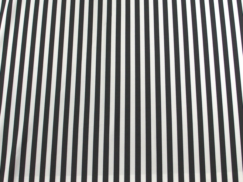 Black White Stripes Spandex SP-32