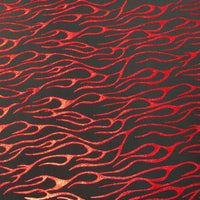 SWATCHES Metallic Flames Spandex