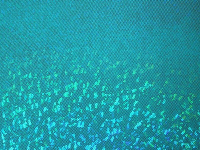 Metallic Hologram Foil Spandex TEAL