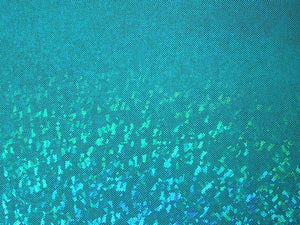 Metallic Hologram Foil Spandex TEAL