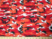 Red Orange Camo Spandex SP-393