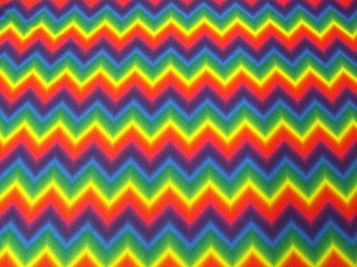 Rainbow Zig Zag Spandex SP-35