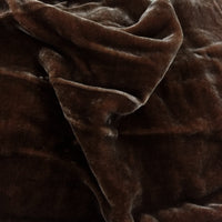 Plush Silk Velvet 54" Wide SPICE BROWN