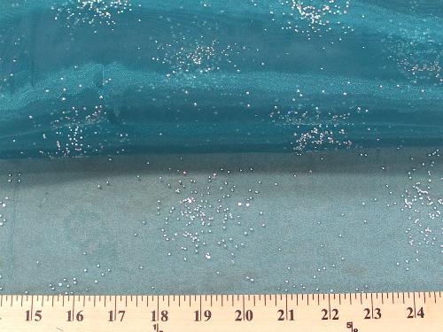 Sparkle Glitter Organza TEAL