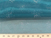 Sparkle Glitter Organza TEAL