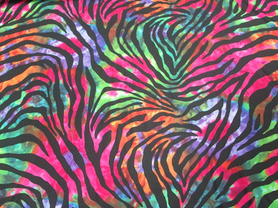 Zebra Tie Dye Spandex SP-13