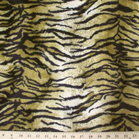 Velboa Animal Skins Fur Taupe Bengal Tiger