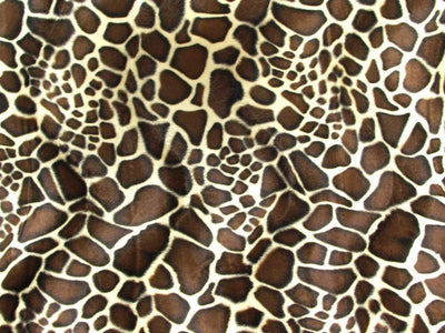 Velboa Animal Skins Fur Med Brown Giraffe 