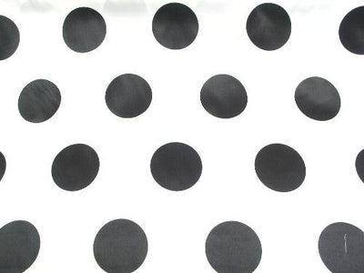 Polka Dot Dull Satin BLACK 3