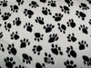 Velboa Paw Prints WHITE