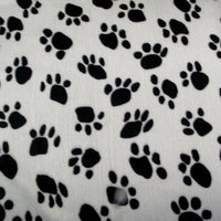 Velboa Paw Prints WHITE