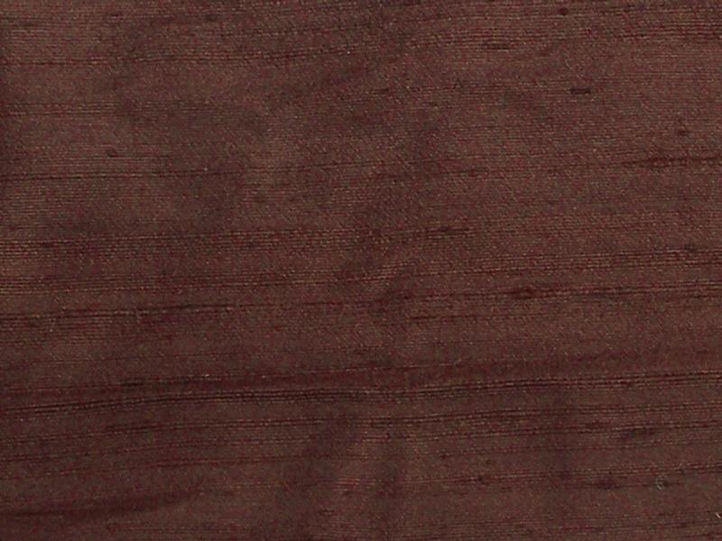 Wide Yarn Sheer Silk Dupioni 54" Wide BURGUNDY BROWN (CLEARANCE SALE)