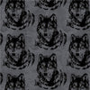 Premium Anti-Pill Wolf Heads Fleece A52