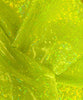 Metallic Hologram Foil Spandex NEON YELLOW/GREEN